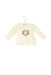 A Ivory Long Sleeve Tops from Petit Bateau in size 3-6M for girl. (Front View)