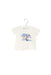 A White Short Sleeve T Shirts from Petit Bateau in size 3-6M for girl. (Front View)