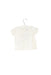 A White Short Sleeve T Shirts from Petit Bateau in size 3-6M for girl. (Back View)