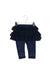 A Navy Leggings from Juicy Couture in size 6-12M for girl. (Front View)