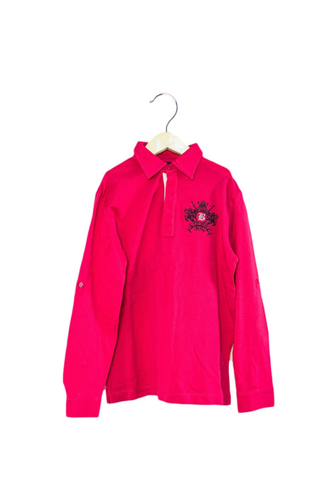 A Pink Long Sleeve Polos from Nicholas & Bears in size 10Y for boy. (Front View)