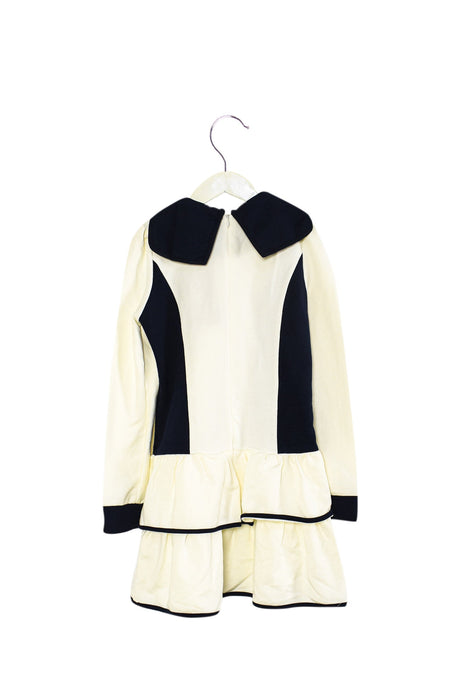 A White Long Sleeve Dresses from Ferrari in size 10Y for girl. (Back View)