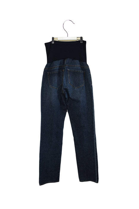 A Navy Jeans from Indigo Blue in size M for maternity. (Back View)