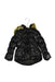 A Black Puffer/Quilted Jackets from Catimini in size 4T for girl. (Front View)