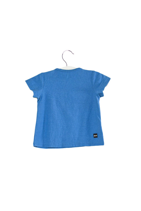 A Blue Short Sleeve T Shirts from Tea in size 6-12M for girl. (Back View)
