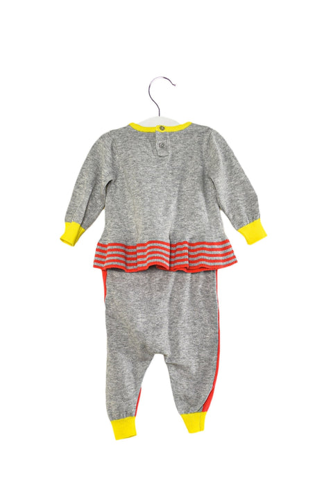 A Grey Pants Sets from Seed in size 3-6M for girl. (Back View)