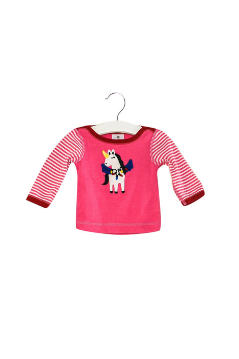 A Pink Long Sleeve Tops from Hanna Andersson in size 0-3M for girl. (Front View)