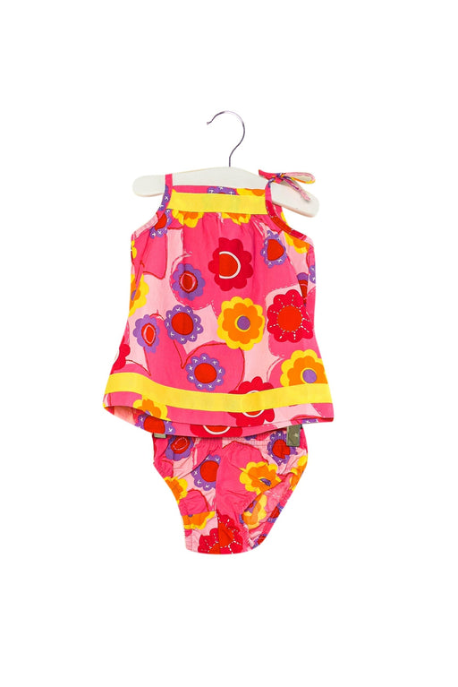 A Pink Shorts Sets from Hanna Andersson in size 3-6M for girl. (Front View)