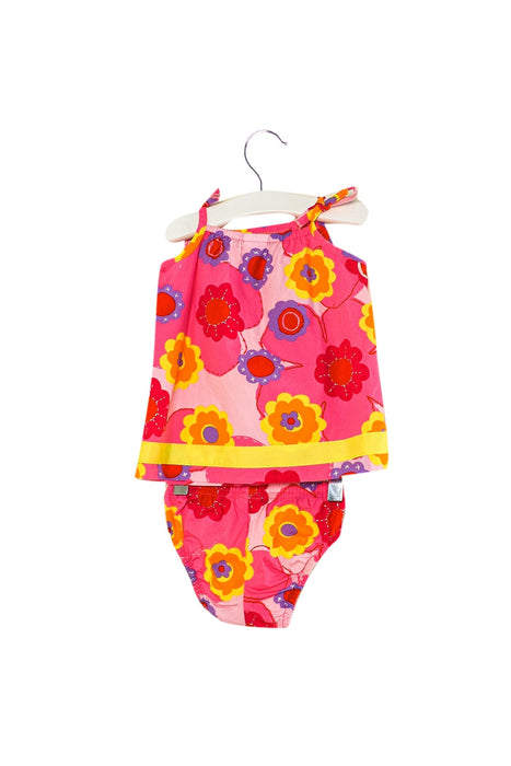 A Pink Shorts Sets from Hanna Andersson in size 3-6M for girl. (Back View)