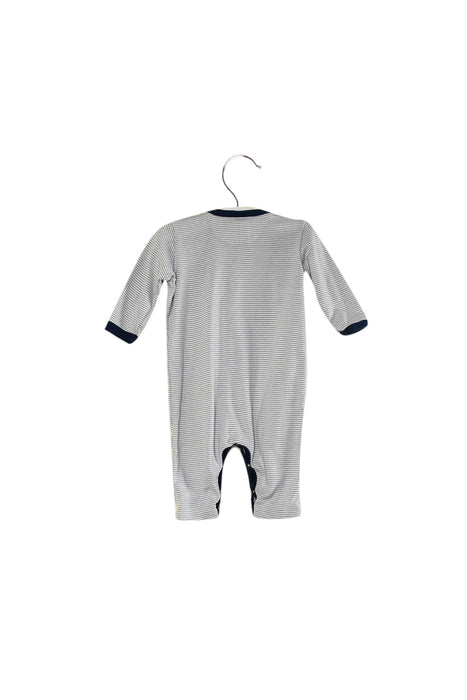 A Grey Long Sleeve Jumpsuits from Petit Bateau in size 3-6M for boy. (Back View)