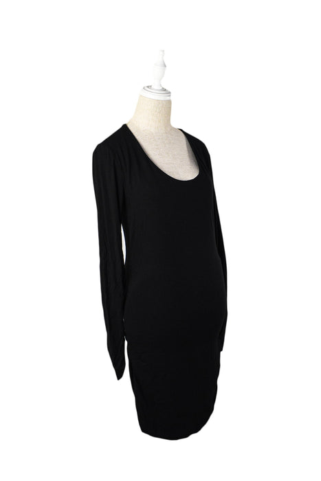 A Black Long Sleeve Dresses from Isabella Oliver in size S for maternity. (Front View)