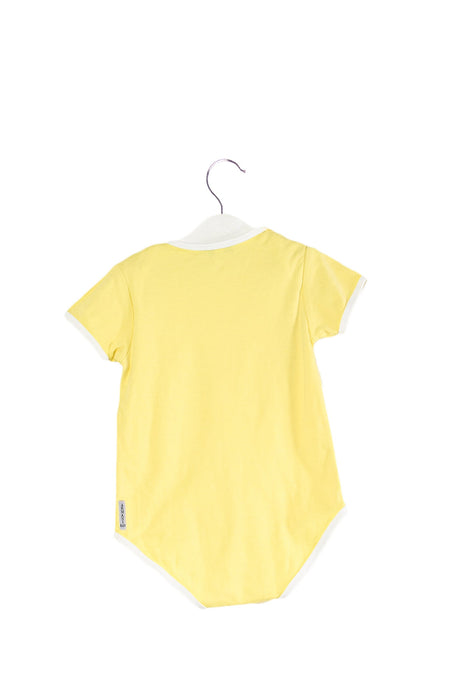 A Yellow Short Sleeve Bodysuits from Armani in size 6-12M for girl. (Back View)