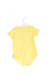 A Yellow Short Sleeve Bodysuits from Armani in size 6-12M for girl. (Back View)