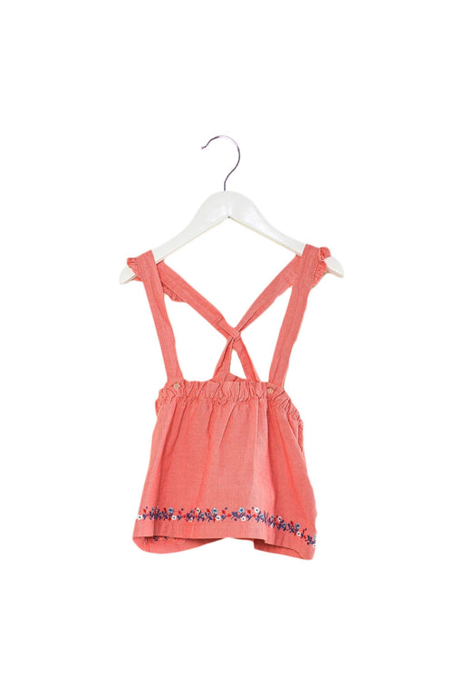 A Red Overall Dresses from Sergent Major in size 12-18M for girl. (Front View)