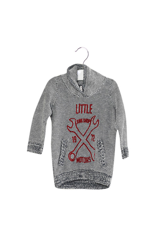 A Grey Knit Sweaters from Seed in size 6-12M for boy. (Front View)