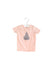 A Pink Short Sleeve T Shirts from Seed in size 0-3M for girl. (Front View)