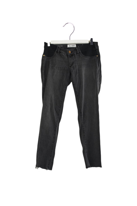 A Black Jeans from DL1961 in size XS for maternity. (Front View)