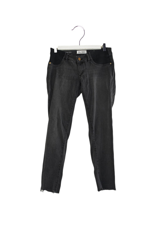 A Black Jeans from DL1961 in size XS for maternity. (Front View)