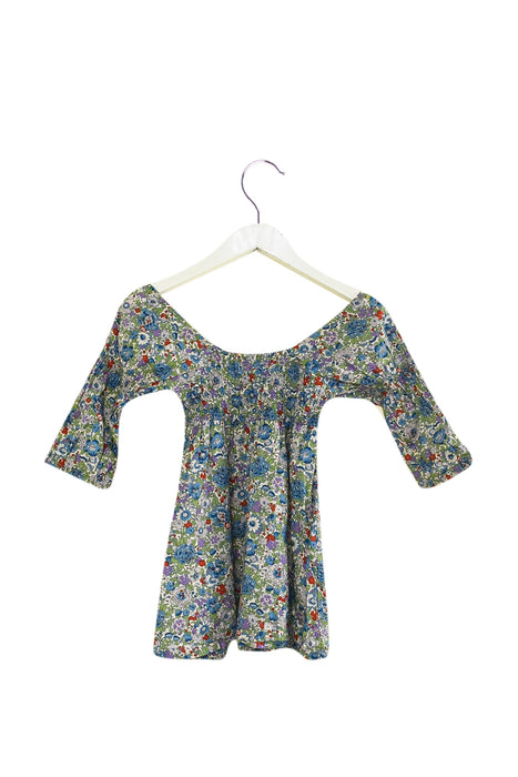 A Multicolour Long Sleeve Dresses from Little Mercerie in size 2T for girl. (Back View)