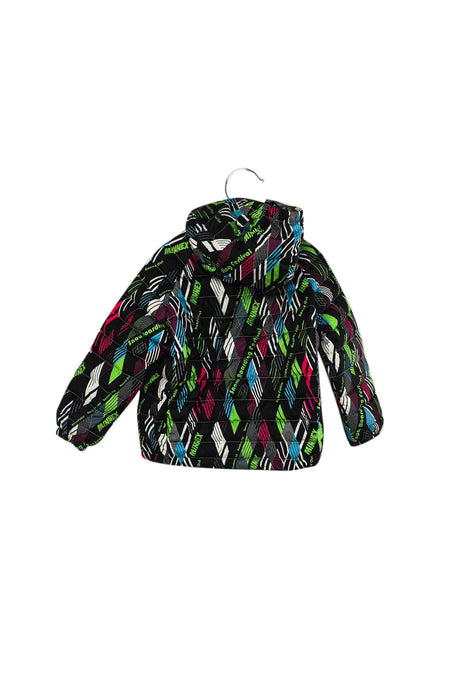 A Multicolour Puffer/Quilted Jackets from Minnex in size 4T for neutral. (Back View)