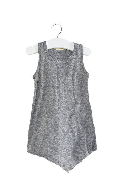 A Grey Sleeveless Tops from Mini Mioche in size 6-12M for girl. (Front View)