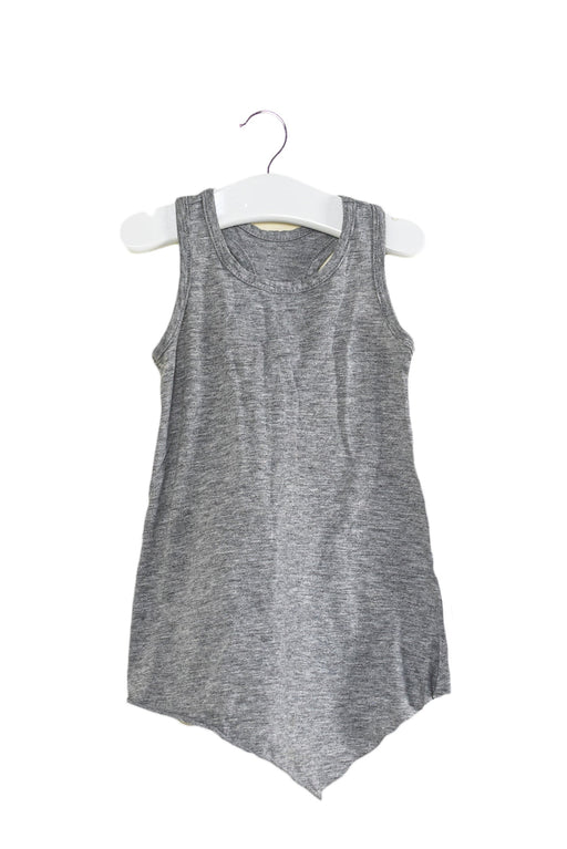 A Grey Sleeveless Tops from Mini Mioche in size 6-12M for girl. (Front View)