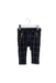 A Navy Leggings from Janie & Jack in size 3-6M for girl. (Front View)