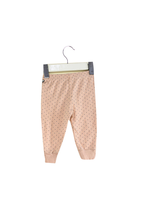 A Pink Leggings from Oeuf in size 3-6M for girl. (Back View)