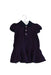 A Navy Dress Sets from Ralph Lauren in size 3-6M for girl. (Front View)