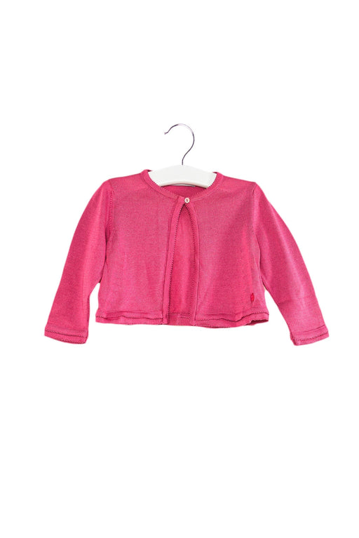 A Pink Cardigans from Dior in size 6-12M for girl. (Front View)