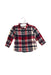 A Red Shirts from Petit Bateau in size 6-12M for boy. (Front View)