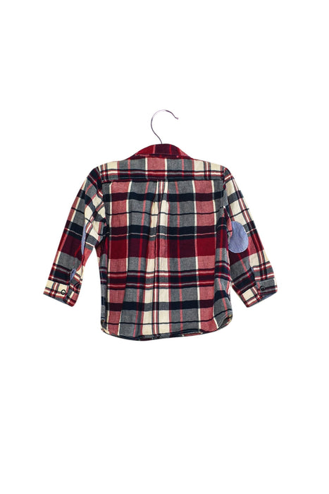 A Red Shirts from Petit Bateau in size 6-12M for boy. (Back View)