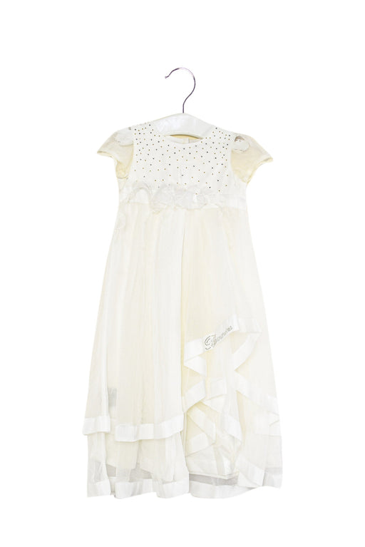 A White Short Sleeve Dresses from Blumarine in size 3-6M for girl. (Front View)