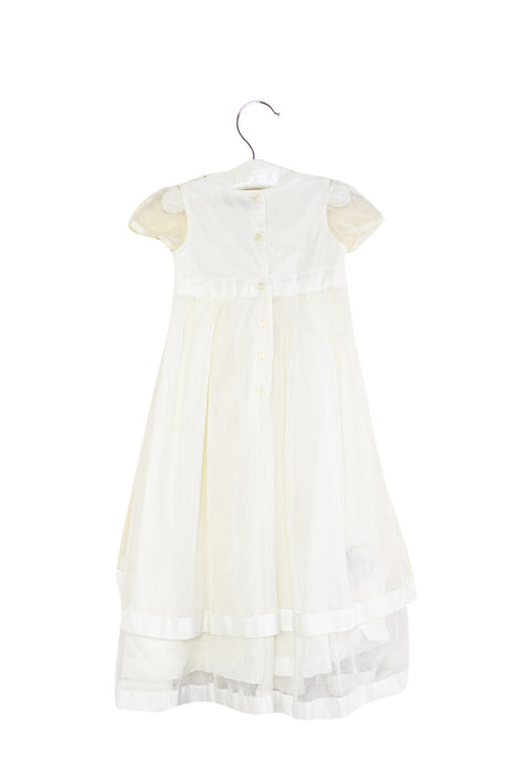 A White Short Sleeve Dresses from Blumarine in size 3-6M for girl. (Back View)