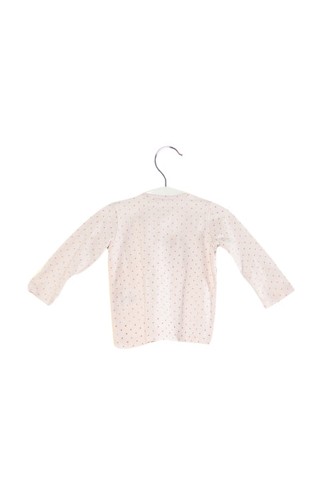 A Pink Long Sleeve Tops from Noukie's in size 0-3M for girl. (Back View)