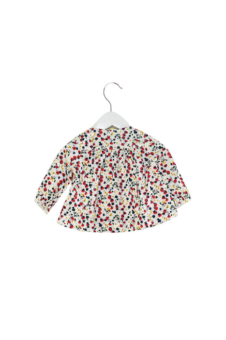 A Multicolour Long Sleeve Tops from Petit Bateau in size 3-6M for girl. (Back View)
