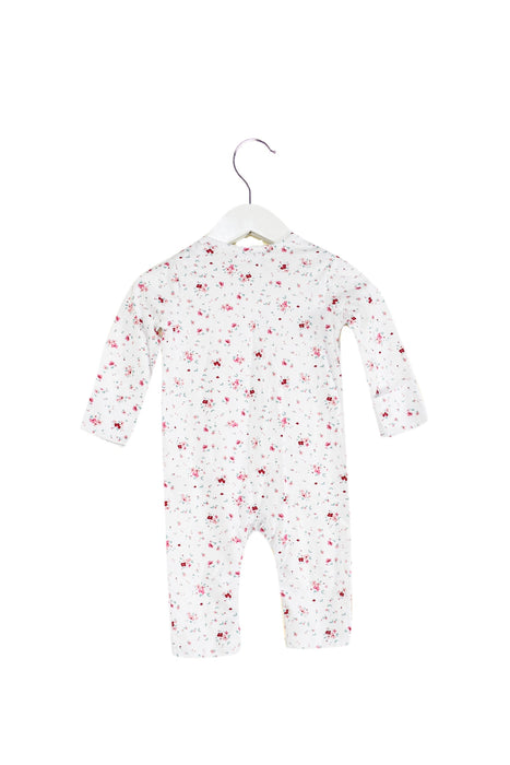 A White Long Sleeve Jumpsuits from The Little White Company in size 3-6M for girl. (Back View)