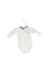 A White Bodysuits from Jacadi in size 0-3M for boy. (Front View)