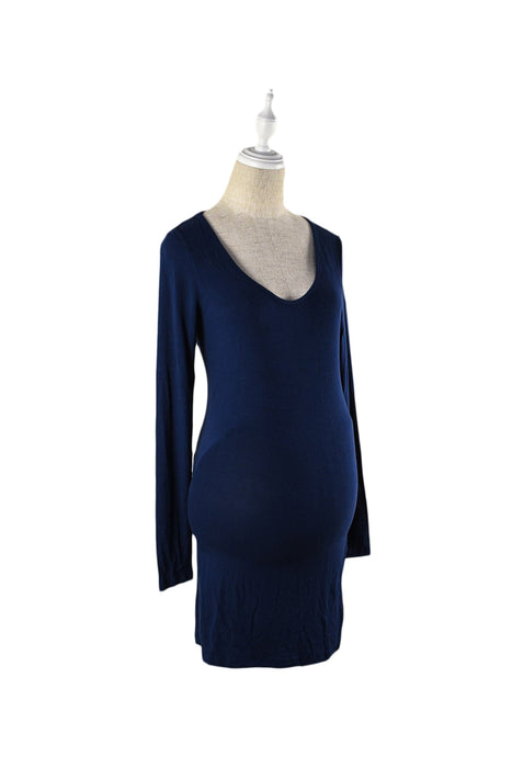A Navy Long Sleeve Tops from Isabella Oliver in size S for maternity. (Front View)