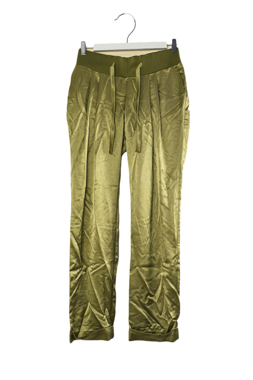 A Green Casual Pants from Slacks & Co in size S for maternity. (Front View)