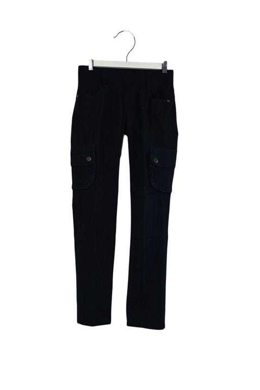 A Navy Casual Pants from Maternal America in size S for maternity. (Front View)