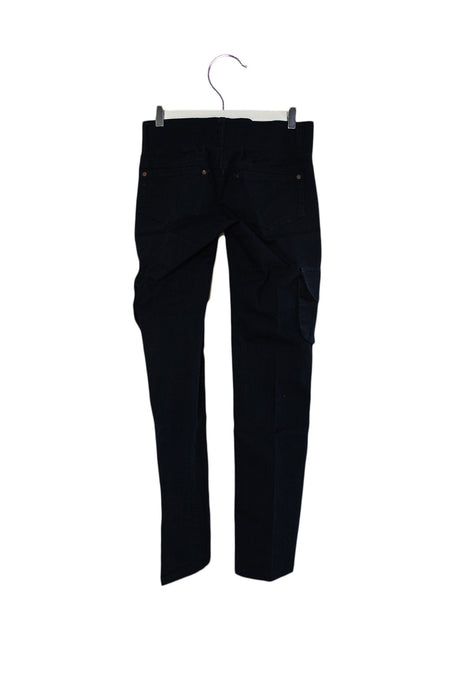 A Navy Casual Pants from Maternal America in size S for maternity. (Back View)
