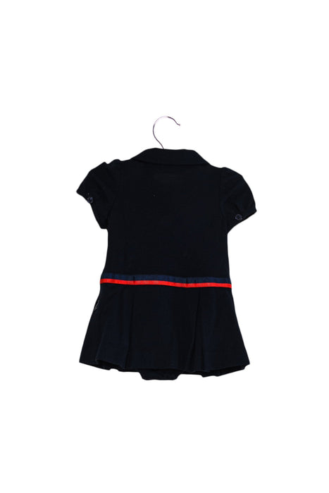 A Navy Short Sleeve Dresses from Nicholas & Bears in size 3-6M for girl. (Back View)