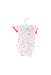 A White Short Sleeve Bodysuits from and the little dog laughed in size 3-6M for girl. (Back View)