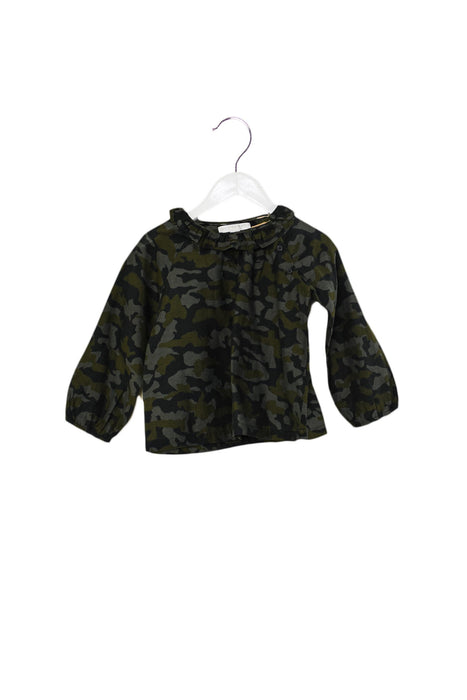 A Green Long Sleeve Tops from Burberry in size 2T for girl. (Front View)