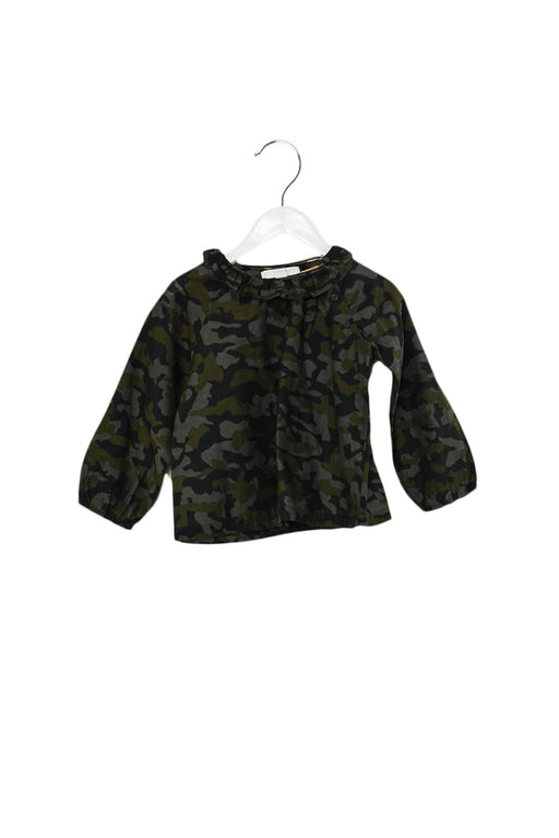 A Green Long Sleeve Tops from Burberry in size 2T for girl. (Front View)