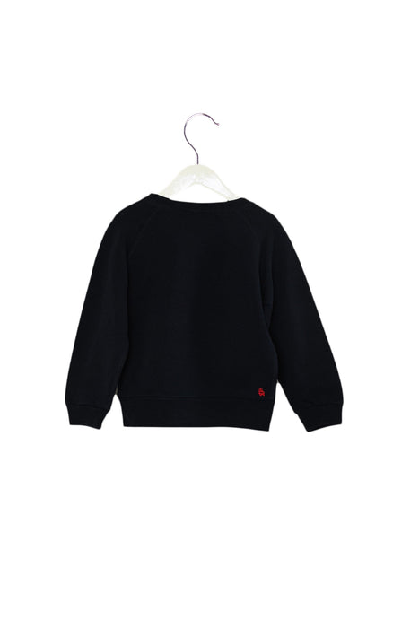 A Navy Crewneck Sweatshirts from Bellerose in size 4T for girl. (Back View)