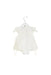 A White Short Sleeve Bodysuits from La Compagnie des Petits in size 0-3M for girl. (Back View)
