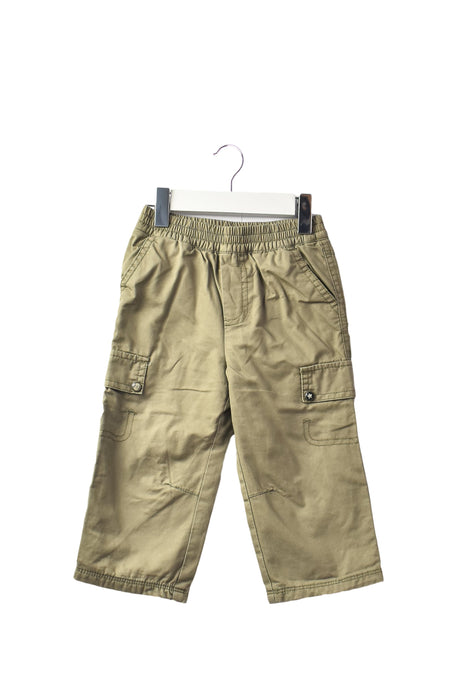 A Brown Casual Pants from IKKS in size 6-12M for boy. (Front View)