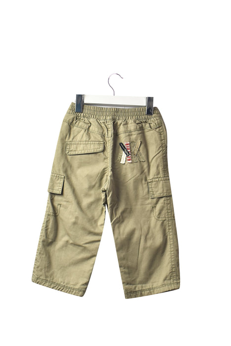 A Brown Casual Pants from IKKS in size 6-12M for boy. (Back View)
